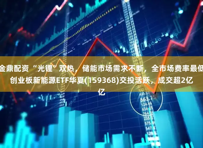 金鼎配资 “光锂”双热，储能市场需求不断，全市场费率最低创业板新能源ETF华夏(159368)交投活跃，成交超2亿